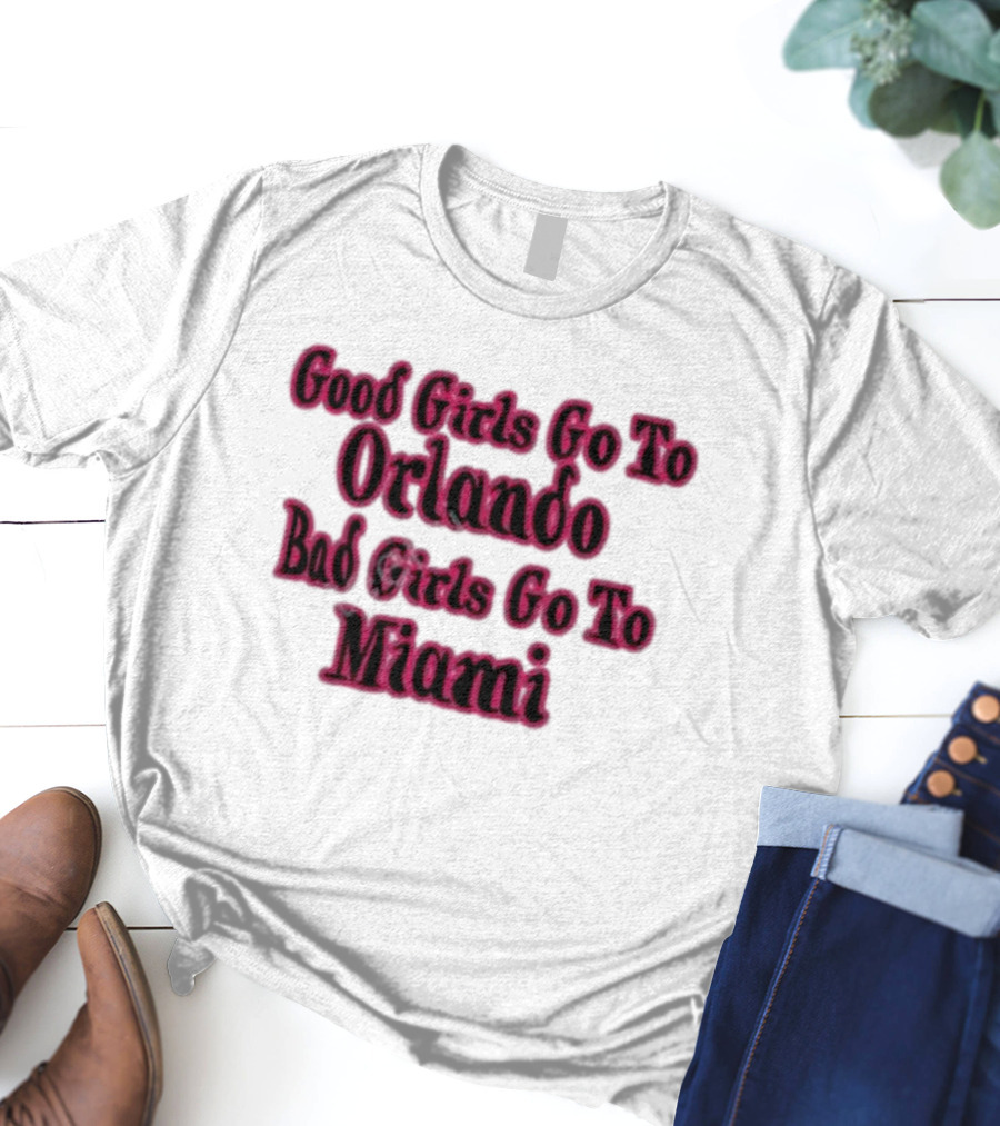 Ellen Marlow Wearing Good Girls Go To Orlando Bad Girls Go To Miami T-Shirt