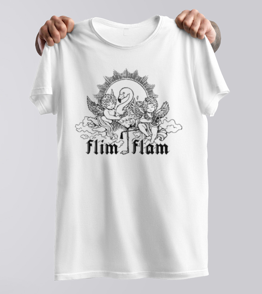 Flim Flam Flamingo Cherub Cute Merchandise T-Shirt