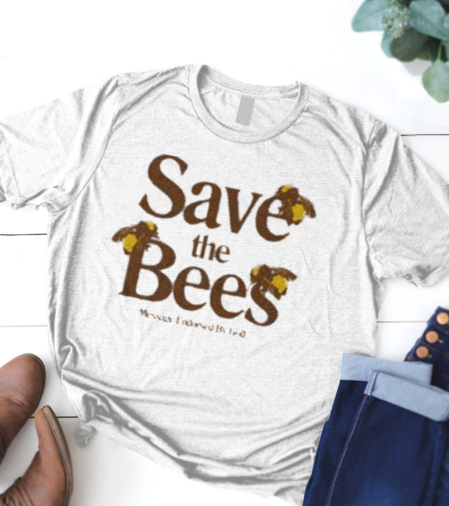 Save The Bees Flower Boy Enthusiast T-Shirt