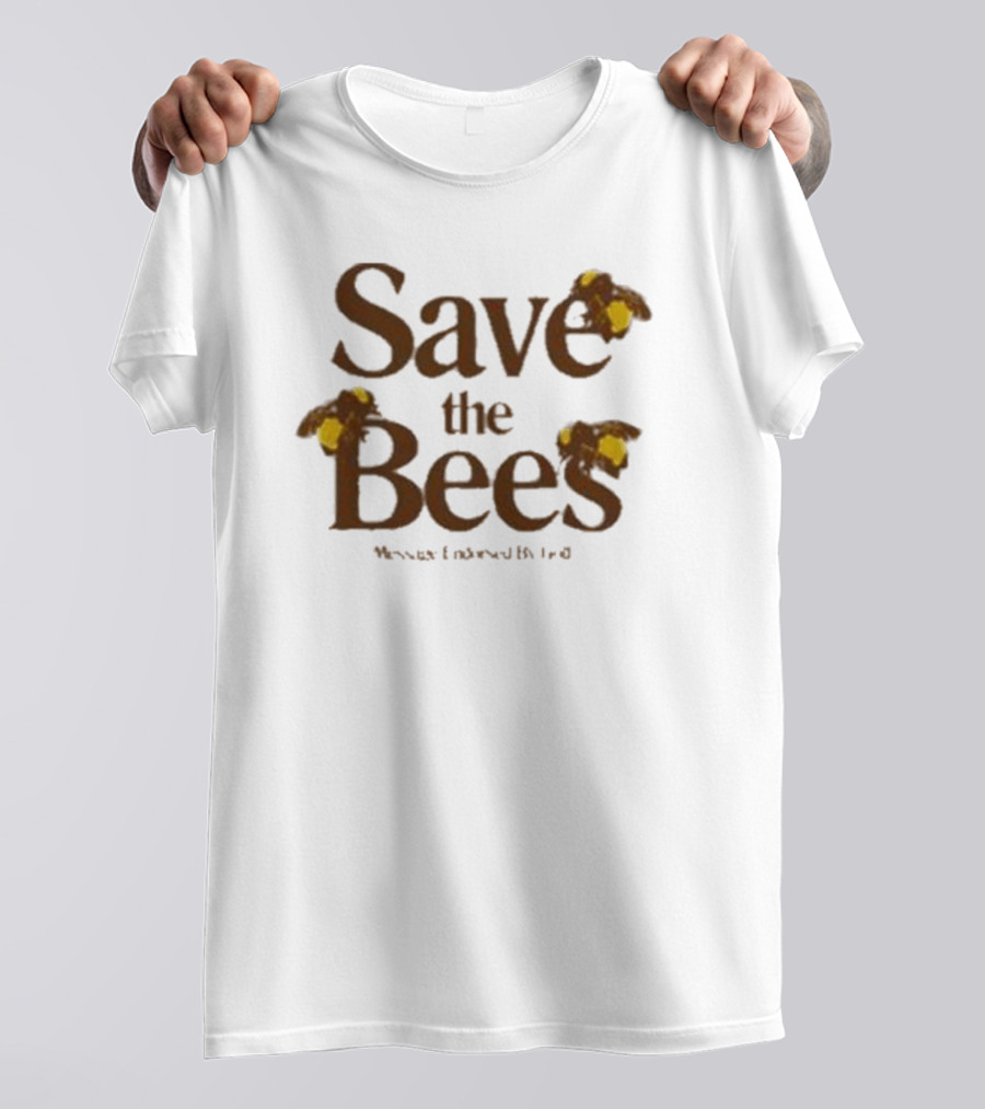Save The Bees Flower Boy Enthusiast T-Shirt