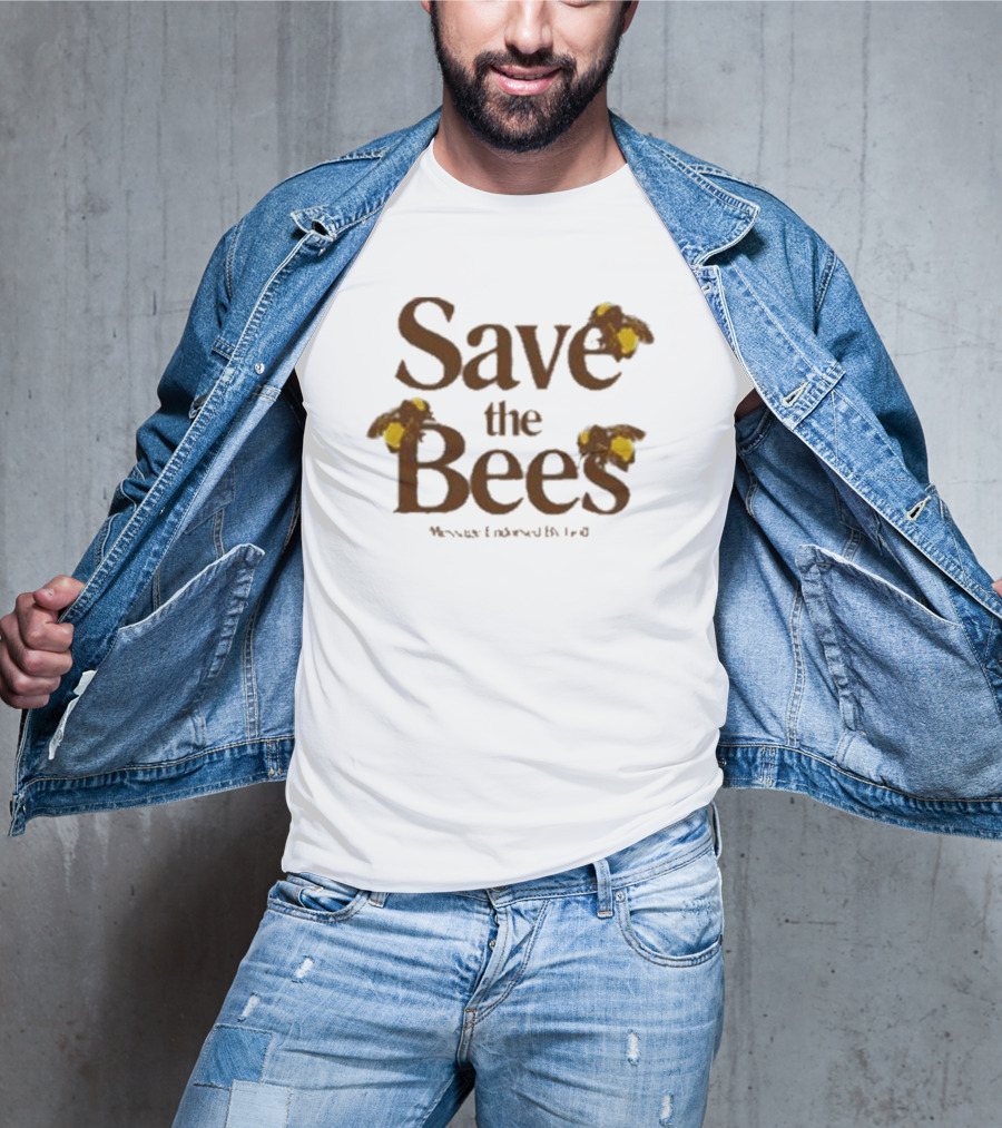 Save The Bees Flower Boy Enthusiast T-Shirt