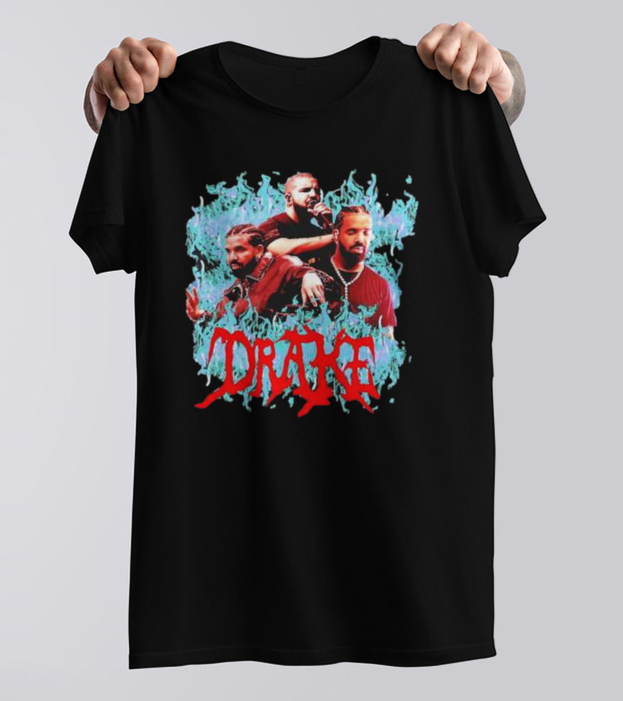 Comfort Colors Drake Flame Graphic Merch T-Shirt