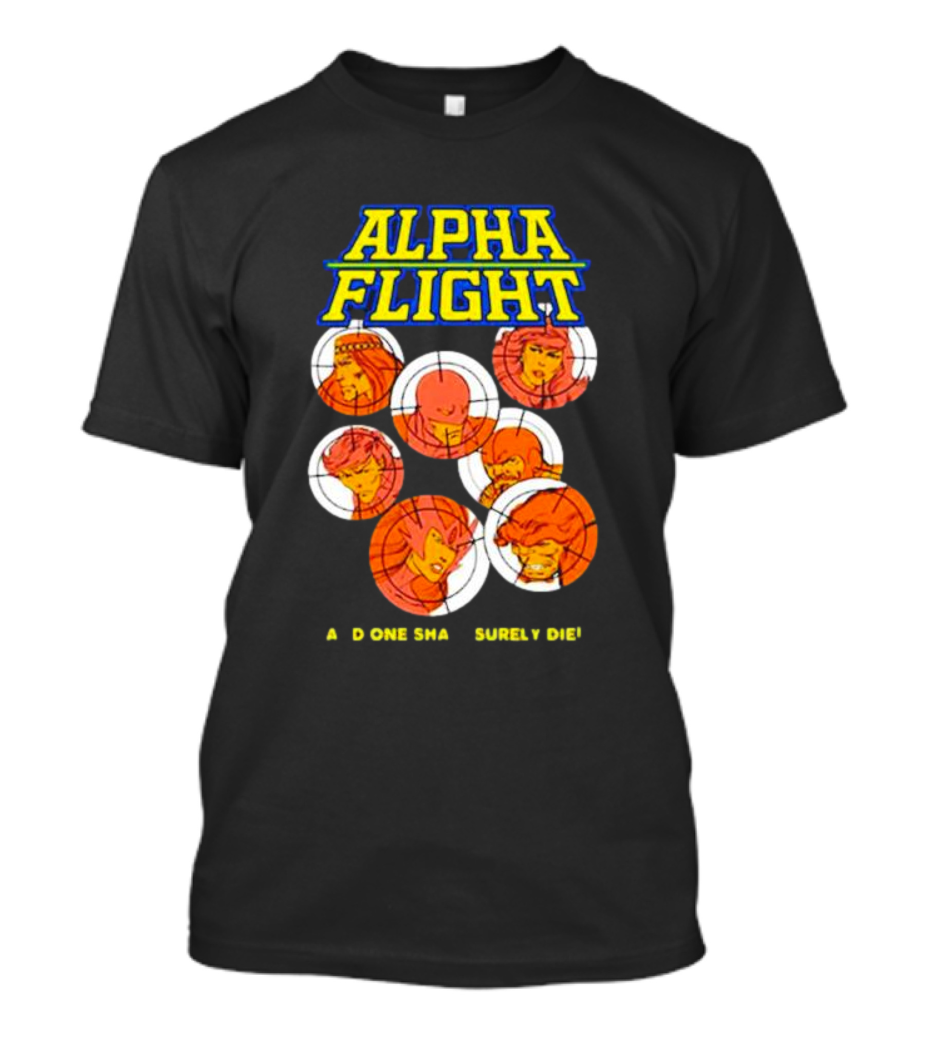 Alpha Flight Marvel Comic Art Team Characters T-Shirt