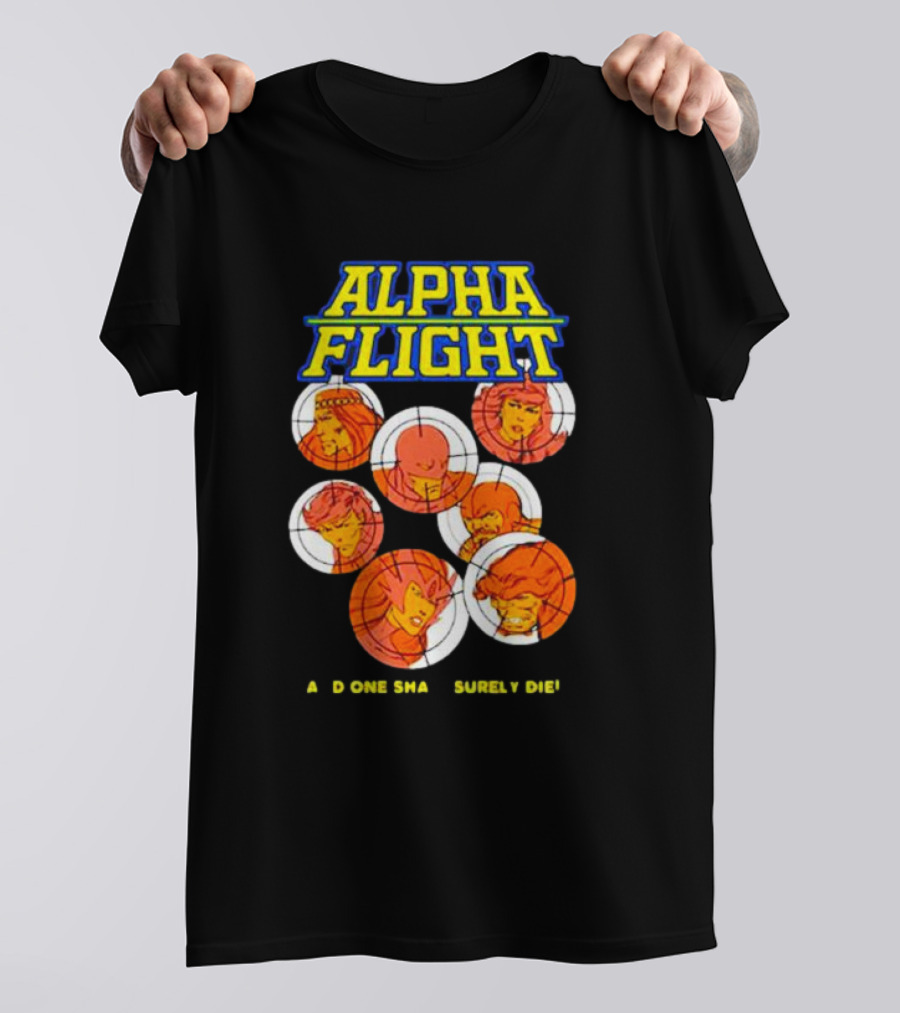 Alpha Flight Marvel Comic Art Team Characters T-Shirt