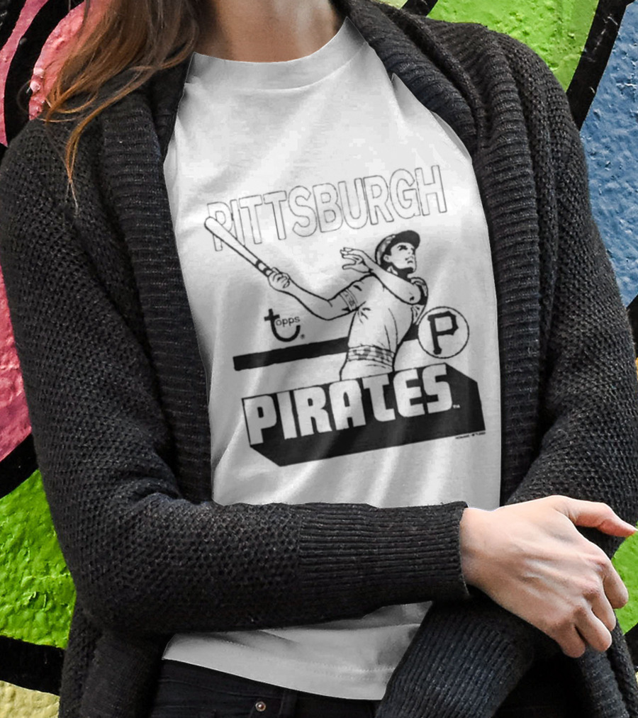 Pittsburgh Pirates Topps Retro Baseball Player T-Shirt