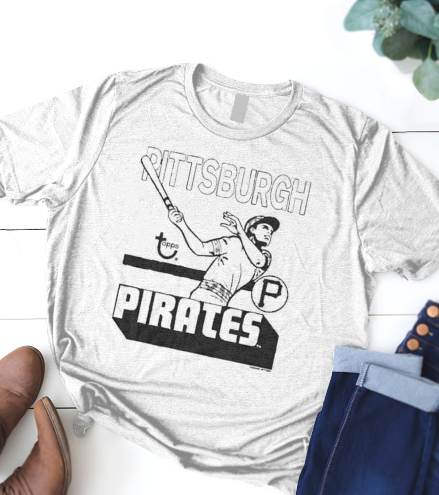 Pittsburgh Pirates Topps Retro Baseball Player T-Shirt