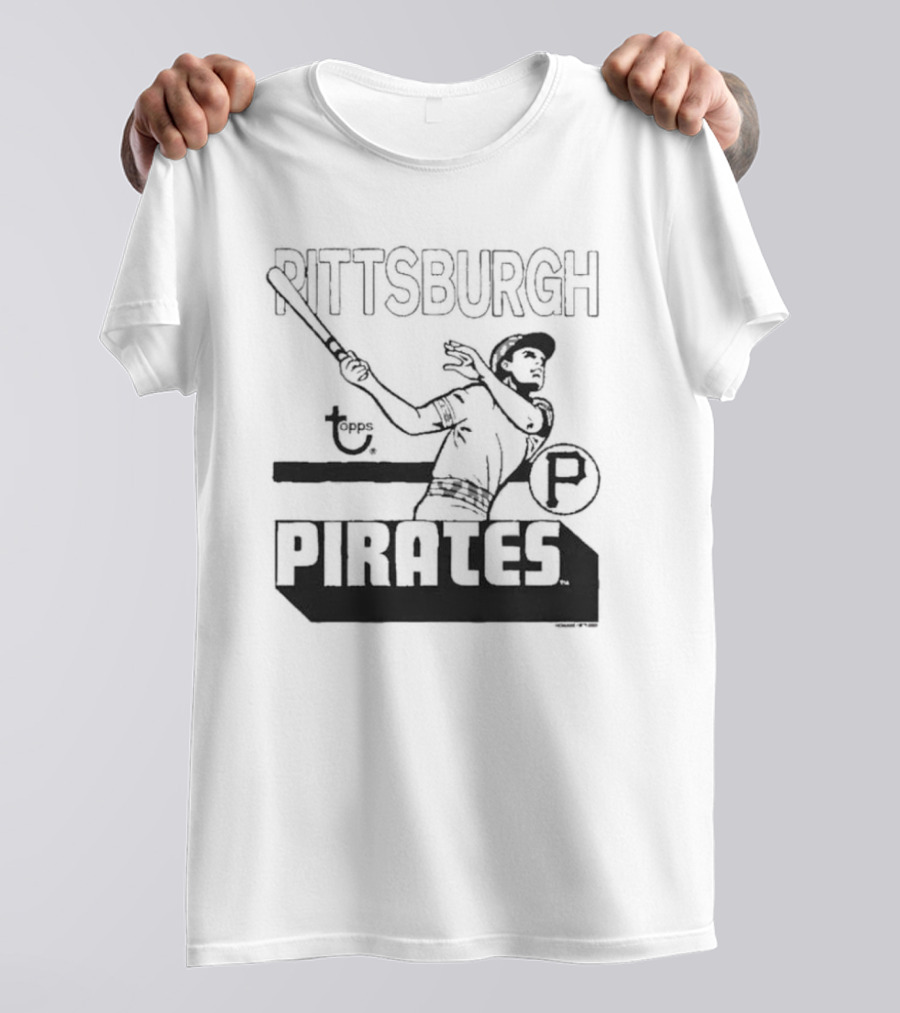 Pittsburgh Pirates Topps Retro Baseball Player T-Shirt