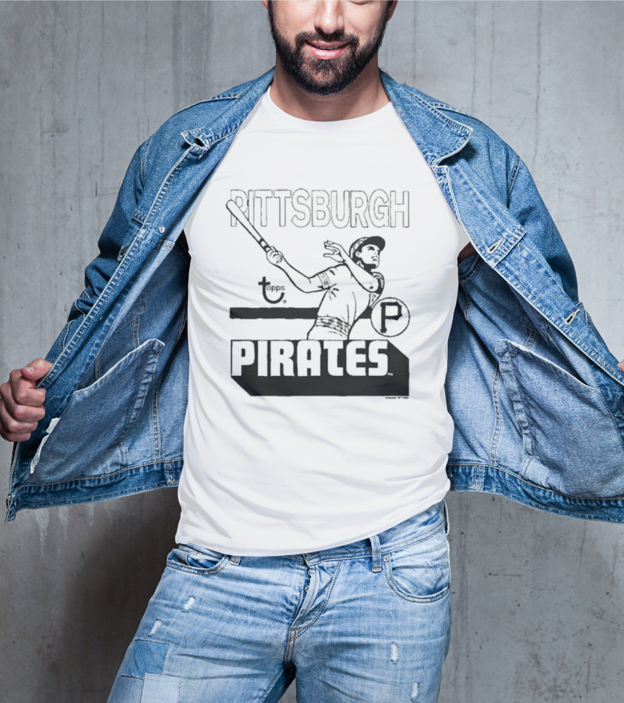Pittsburgh Pirates Topps Retro Baseball Player T-Shirt