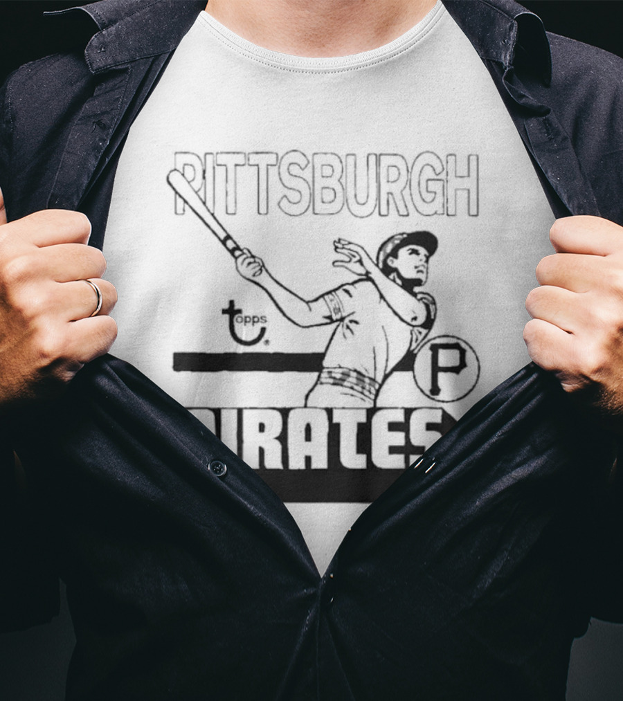 Pittsburgh Pirates Topps Retro Baseball Player T-Shirt
