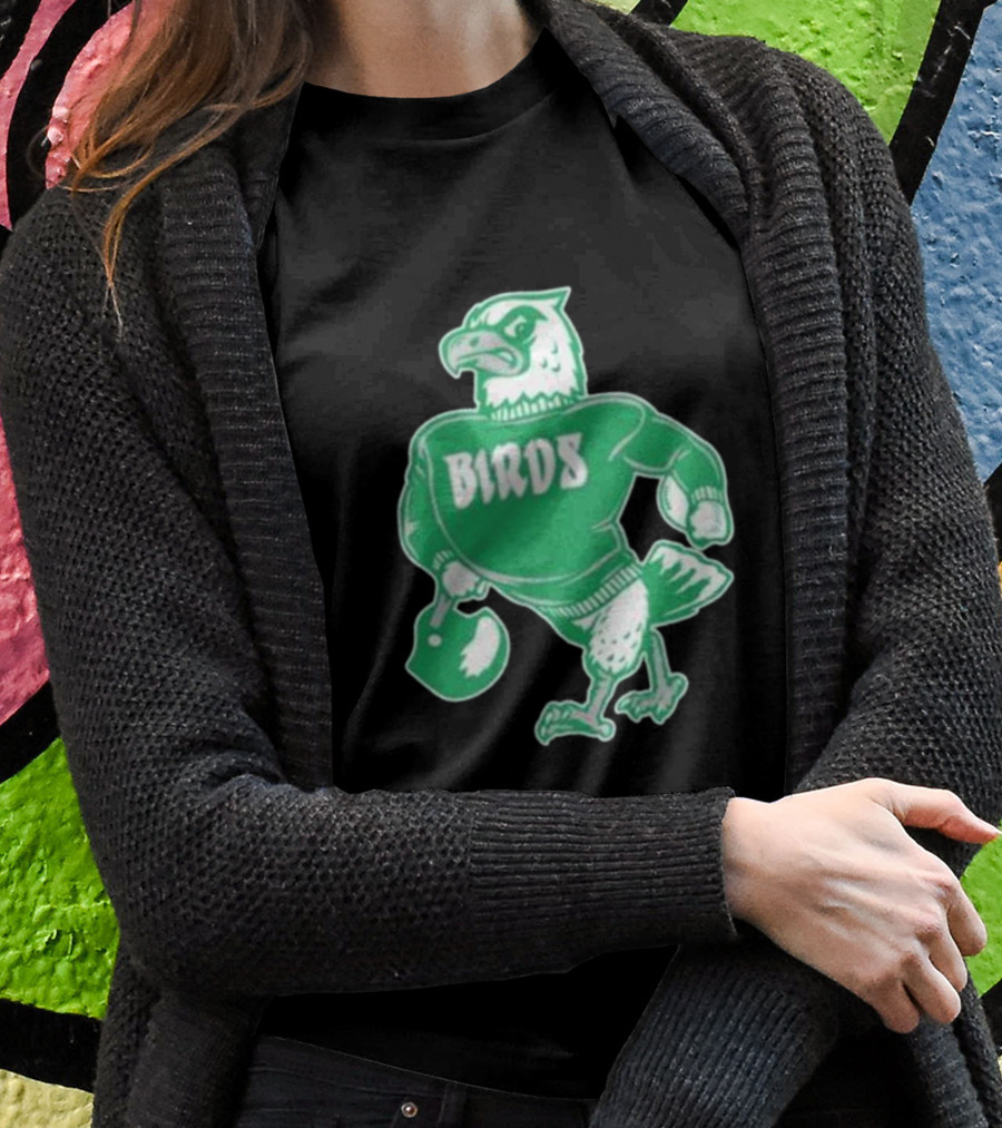 Philly Birds Mascot In Green Sweater Iconic T-Shirt