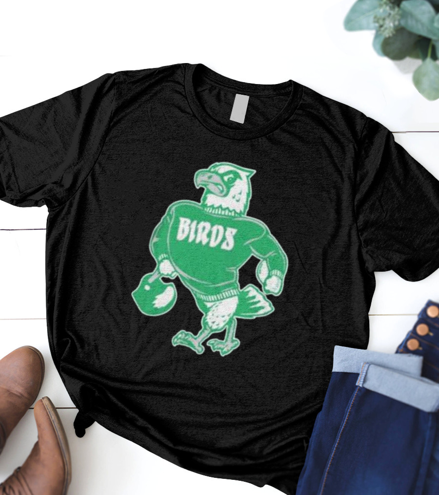 Philly Birds Mascot In Green Sweater Iconic T-Shirt