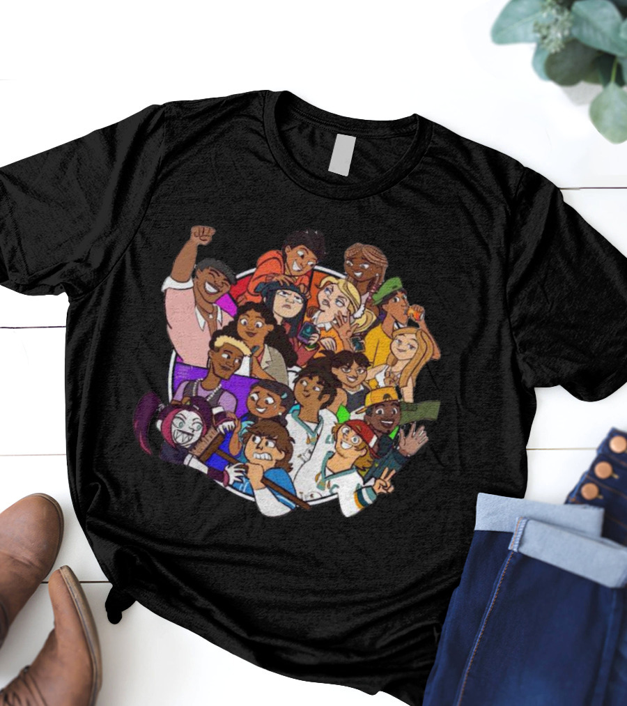 Terry McGurrin Total Drama Colorful Characters Circle T-Shirt