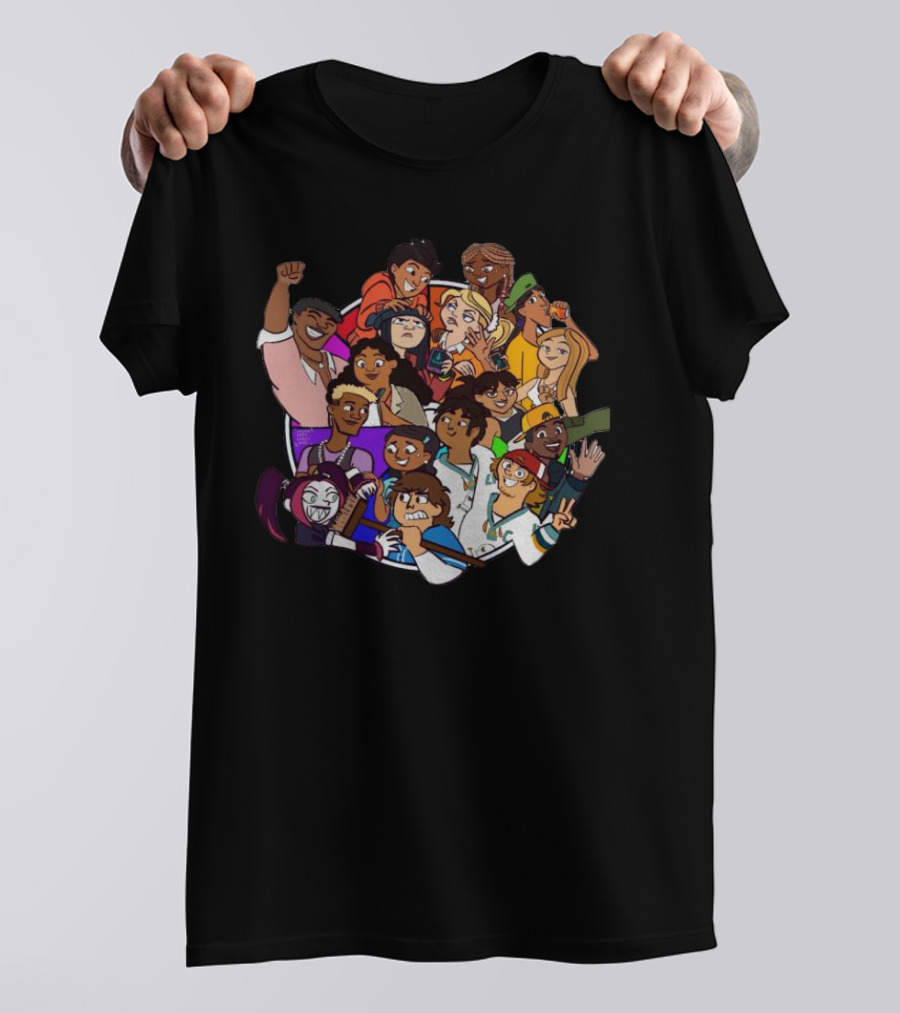 Terry McGurrin Total Drama Colorful Characters Circle T-Shirt