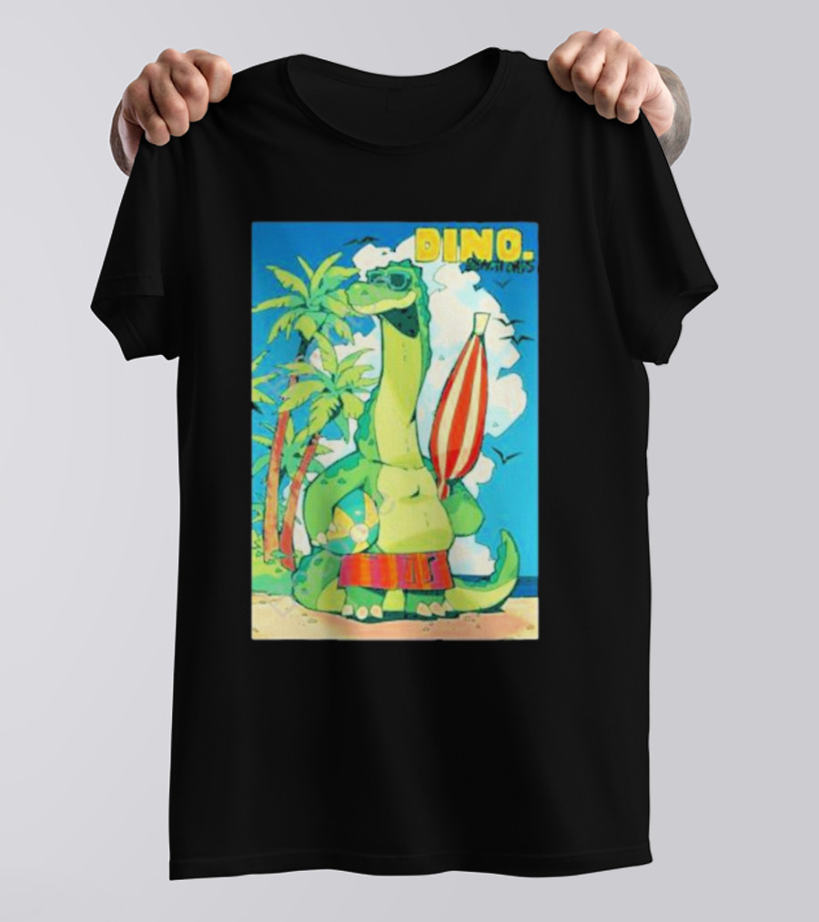 Dino Beach Days Noodle Shop Adventures T-Shirt