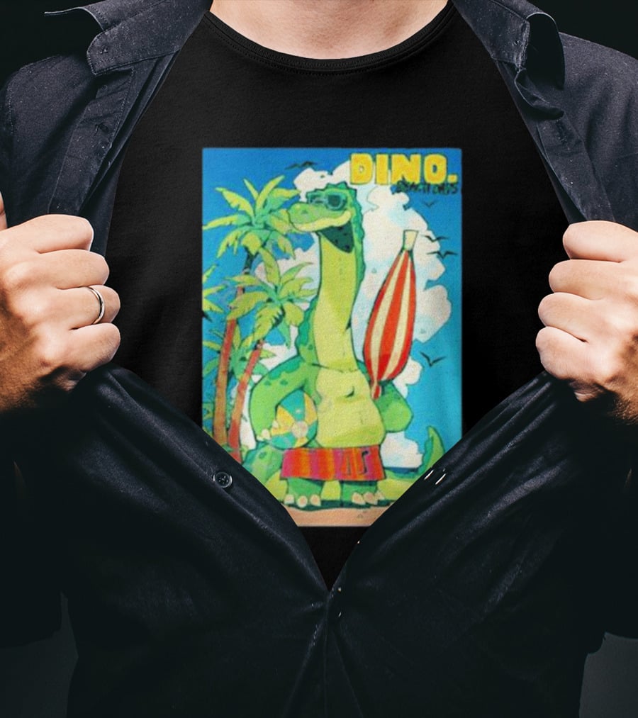 Dino Beach Days Noodle Shop Adventures T-Shirt