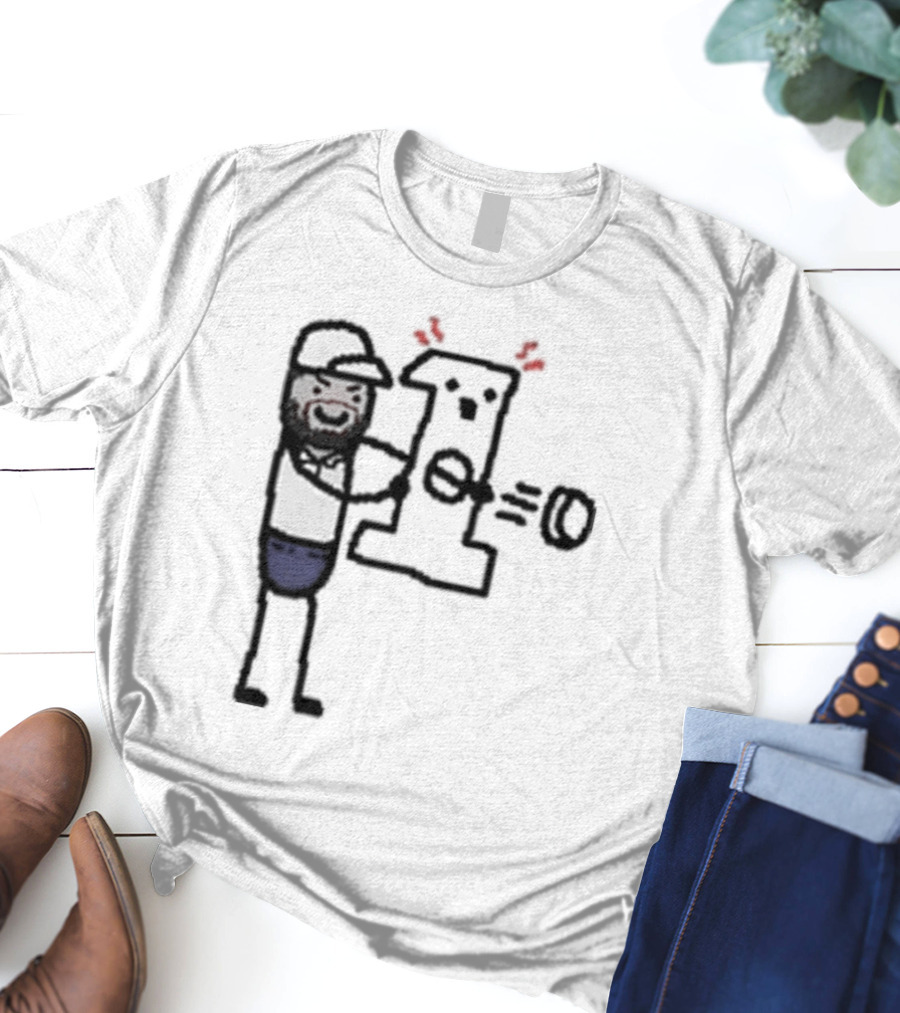 Steph Curry Hits A Hole In One Illustration Golf Cartoon T-Shirt