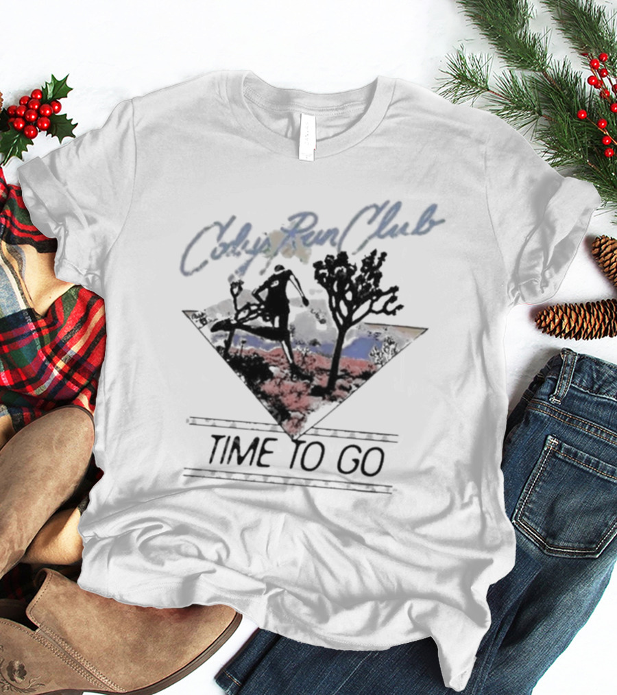 Cody's Run Club Time To Go Desert Silhouette Adventure T-Shirt