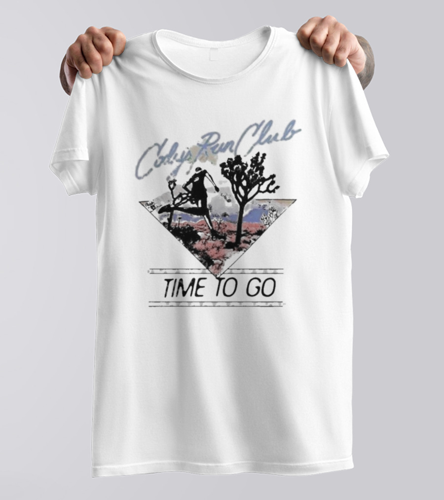 Cody's Run Club Time To Go Desert Silhouette Adventure T-Shirt