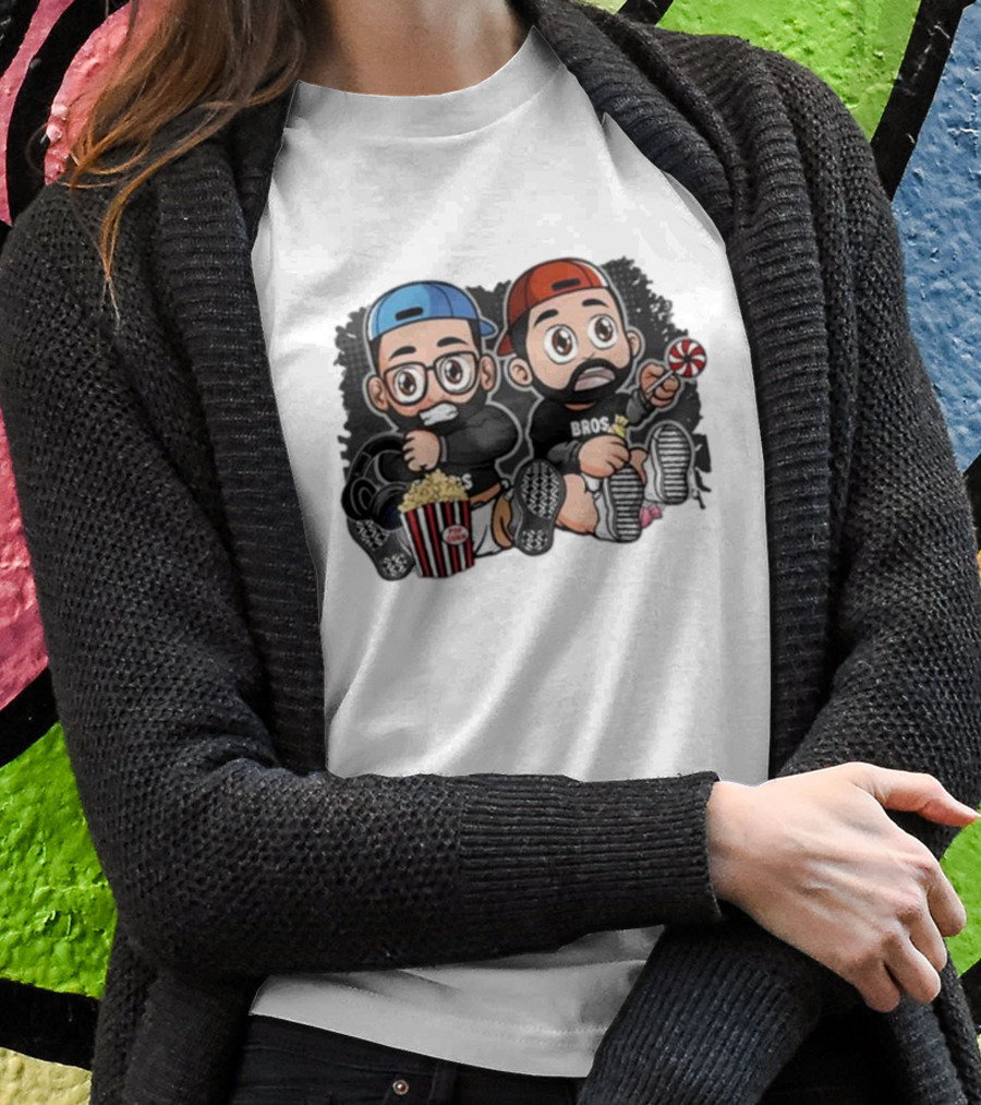 JK Bros Caca Babies Popcorn Lollipop Cap Duo Bros T-Shirt