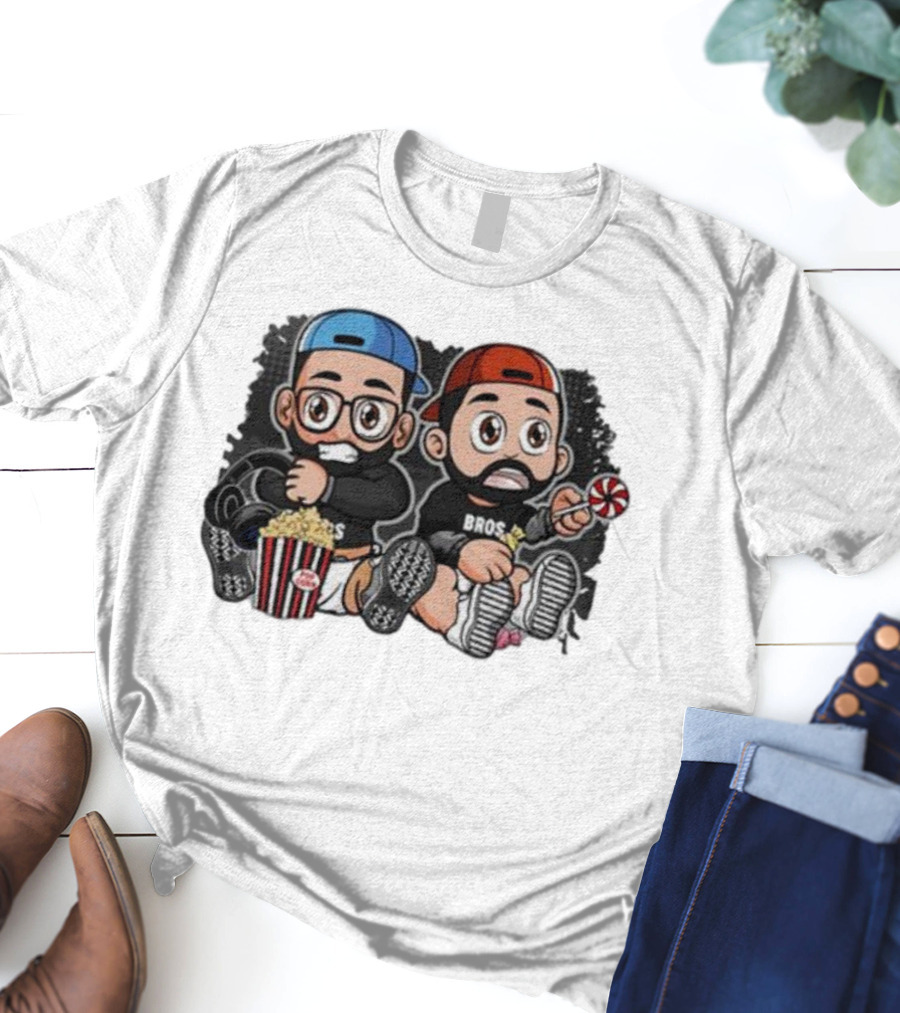 JK Bros Caca Babies Popcorn Lollipop Cap Duo Bros T-Shirt