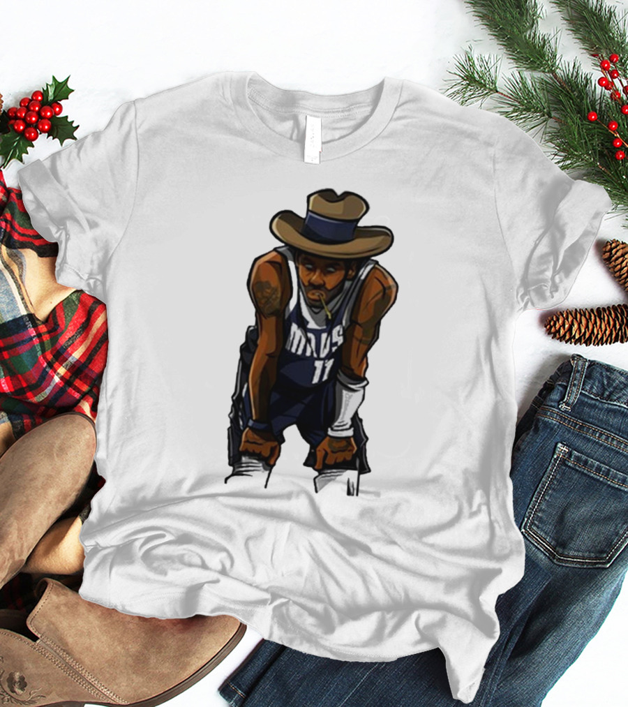 Kyriewrld Merch Cowboy Kai Mavs 11 Basketball Cartoon T-Shirt