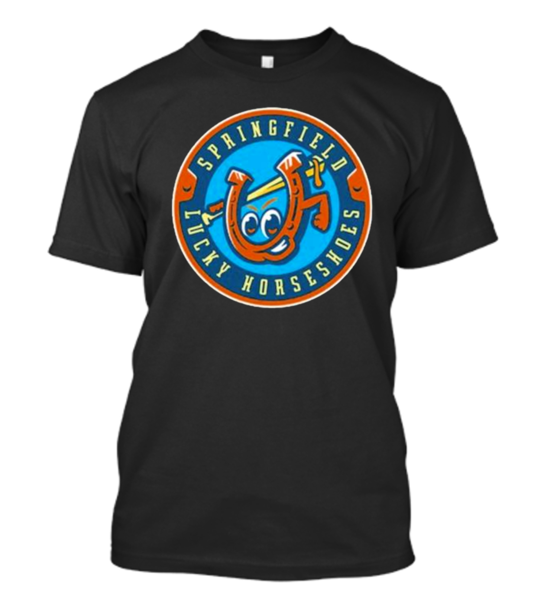 Springfield Lucky Horseshoes Mascot Logo T-Shirt