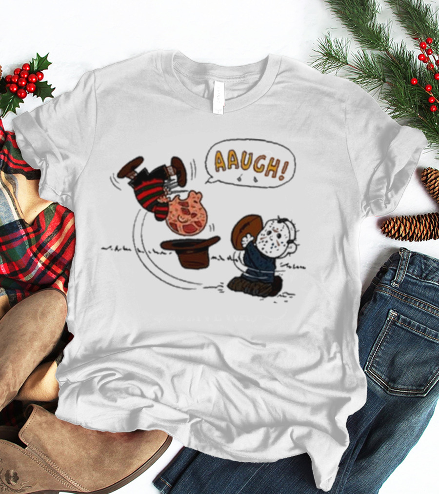 Aaugh Freddy Charlie Brown Halloween Mashup T-Shirt