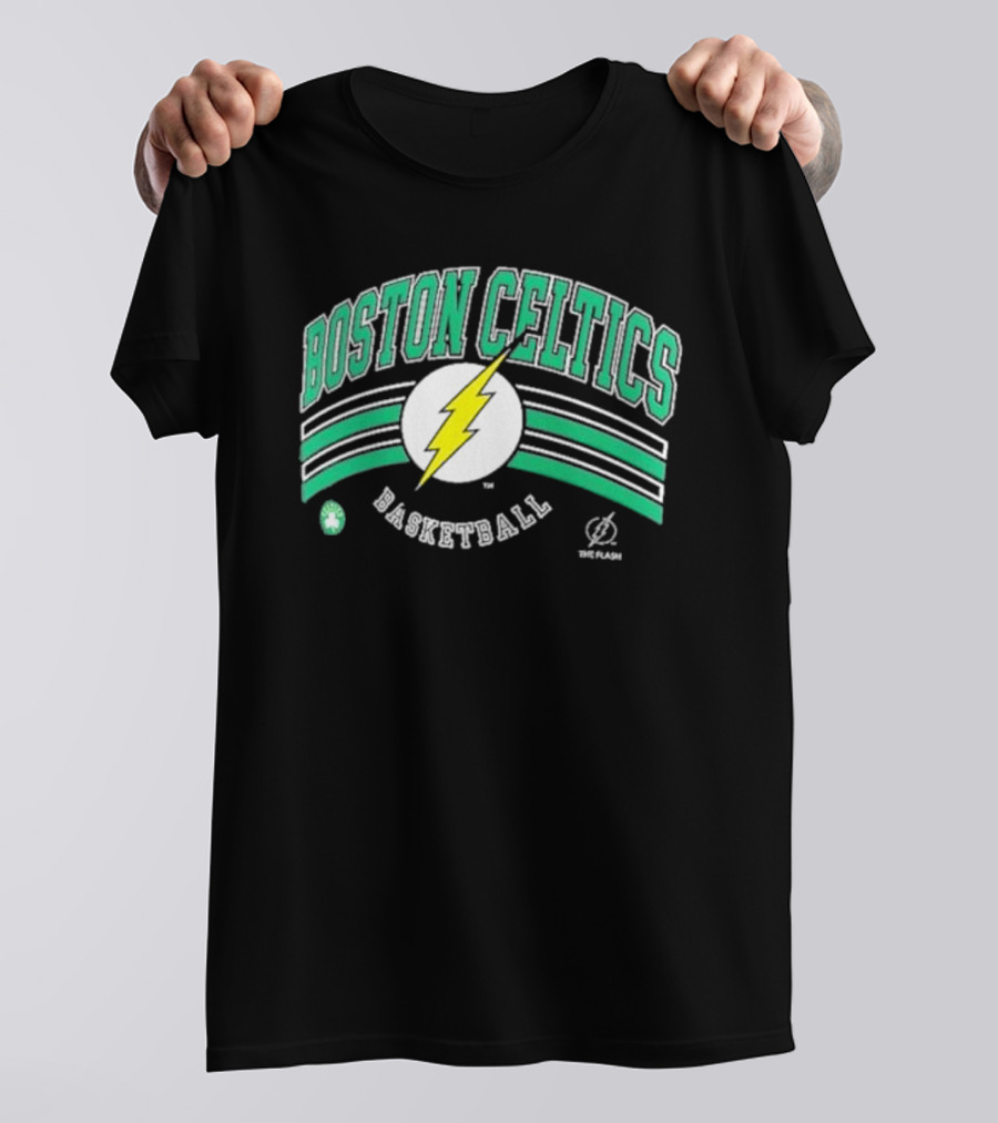 Boston Celtics The Flash Basketball Lightning T-Shirt
