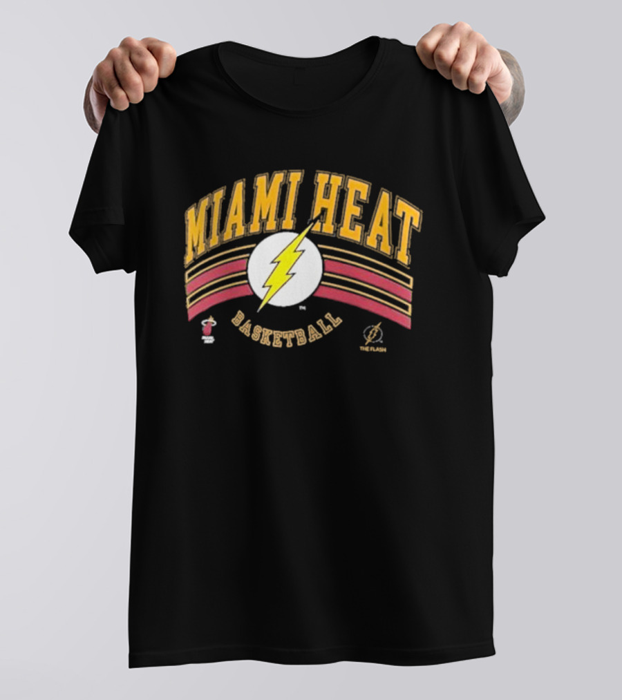 Miami Heat Basketball The Flash Fanatics Branded DC T-Shirt