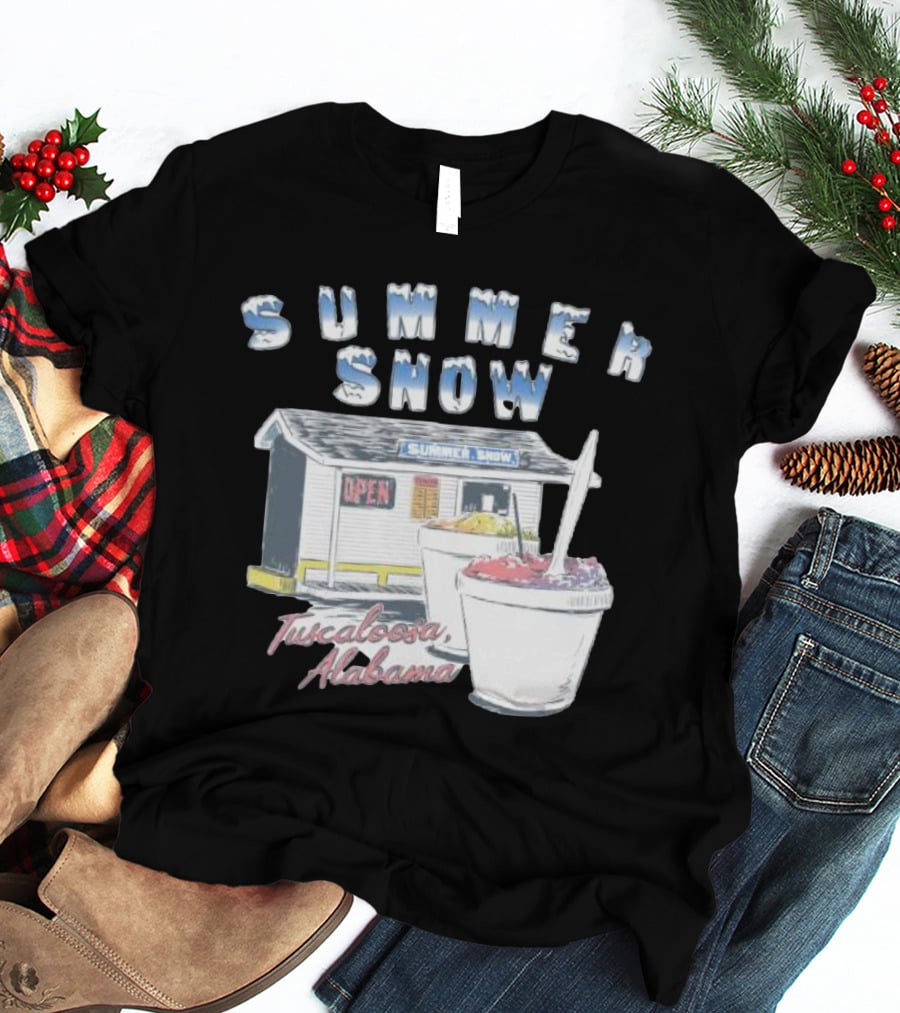 Summer Snow Tuscaloosa Alabama Open Shaved Ice Cups T-Shirt