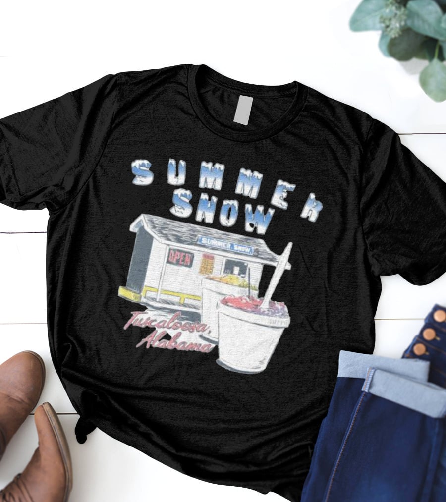 Summer Snow Tuscaloosa Alabama Open Shaved Ice Cups T-Shirt