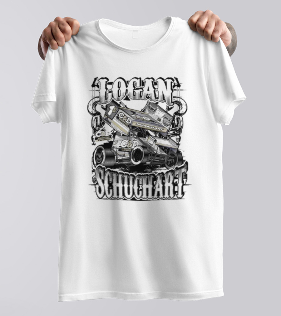 Logan Schuchart C&D Rigging Sprint Car Racing 1S Action T-Shirt
