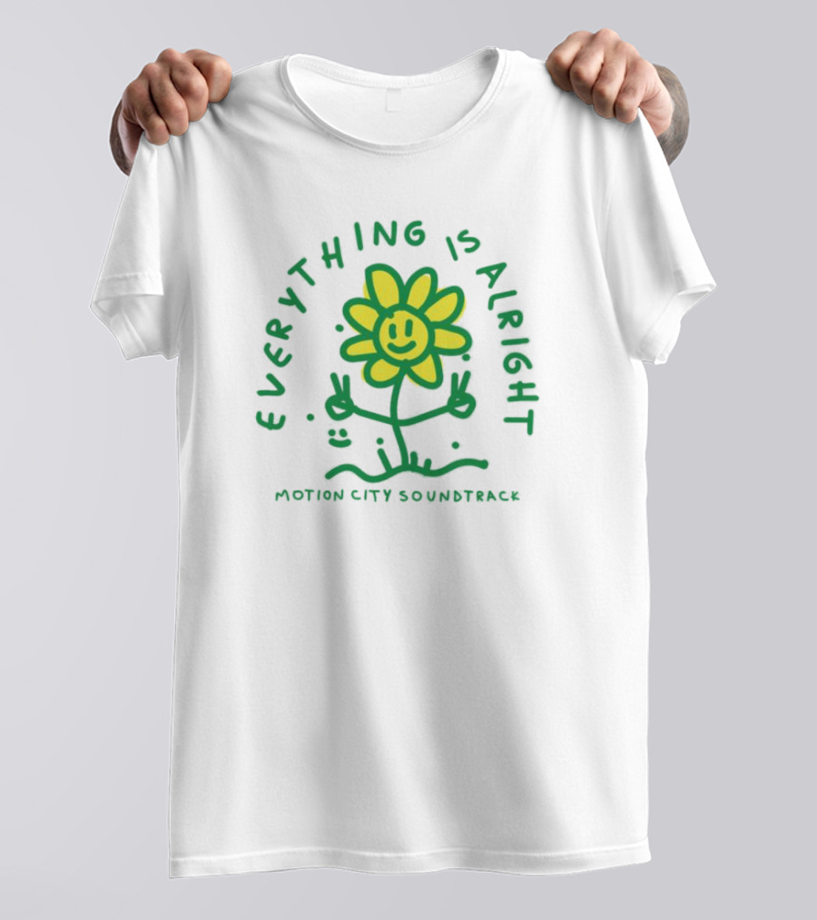 Everything Is Alright Motion City Soundtrack Smiley Flower T-Shirt