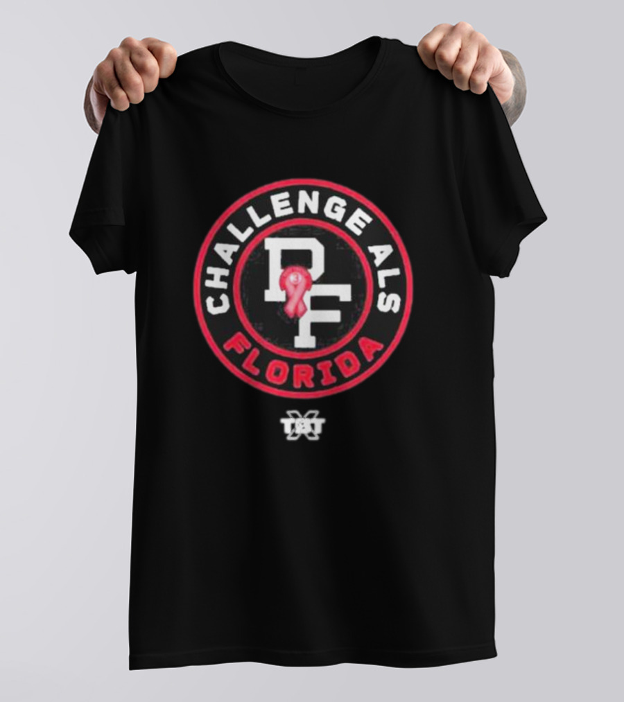 Challenge ALS Florida PF TBT Basketball Pete Frates T-Shirt