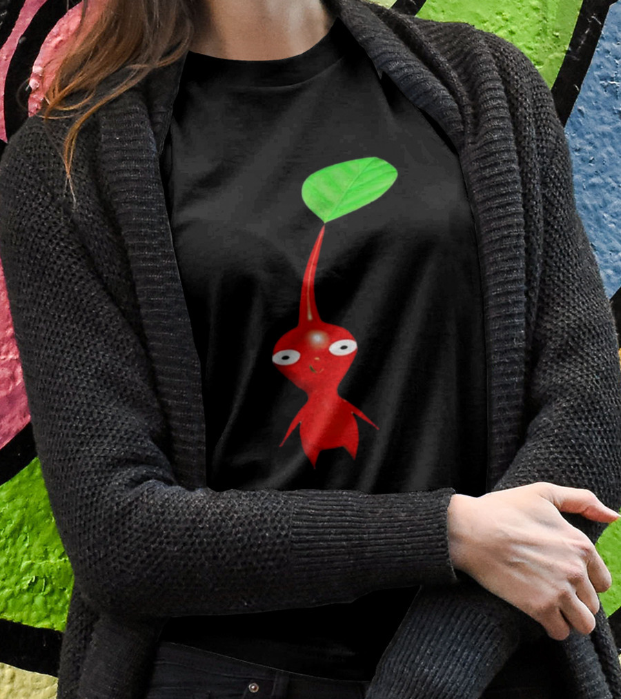 Pikmin Red Pikpik Character With Leaf Stem T-Shirt