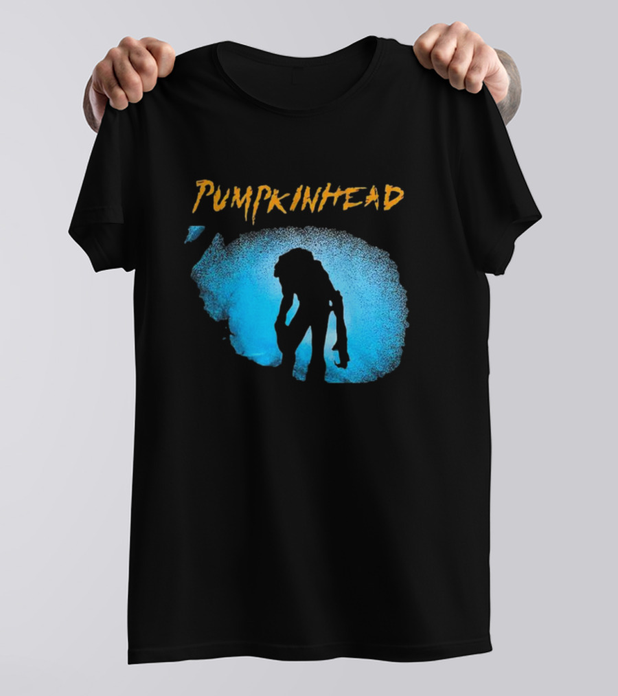 Pumpkinhead Horror Icon Silhouette Blue Glow T-Shirt