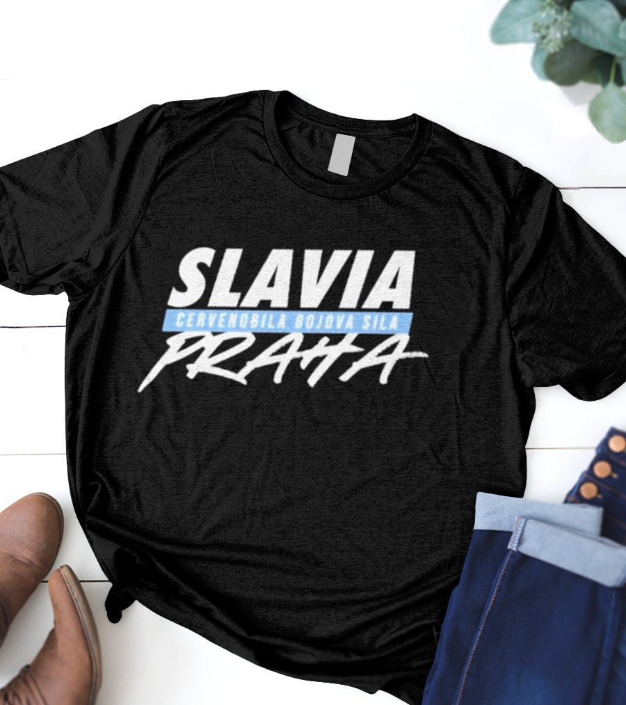 Slavia Cervenobila Bojova Sila Praha T-Shirt