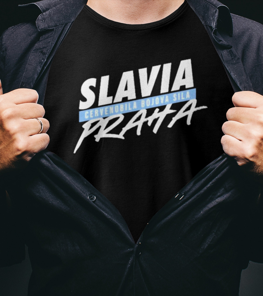 Slavia Cervenobila Bojova Sila Praha T-Shirt