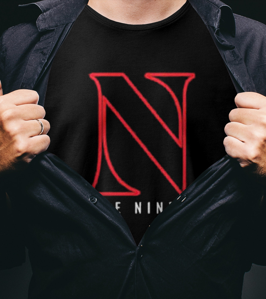 The Nines Neon Style Bold Red Letter N T-Shirt