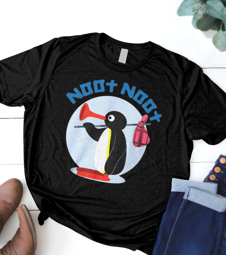 NOOT NOOT Pingu Penguin Red Horn Backpack Circle T-Shirt