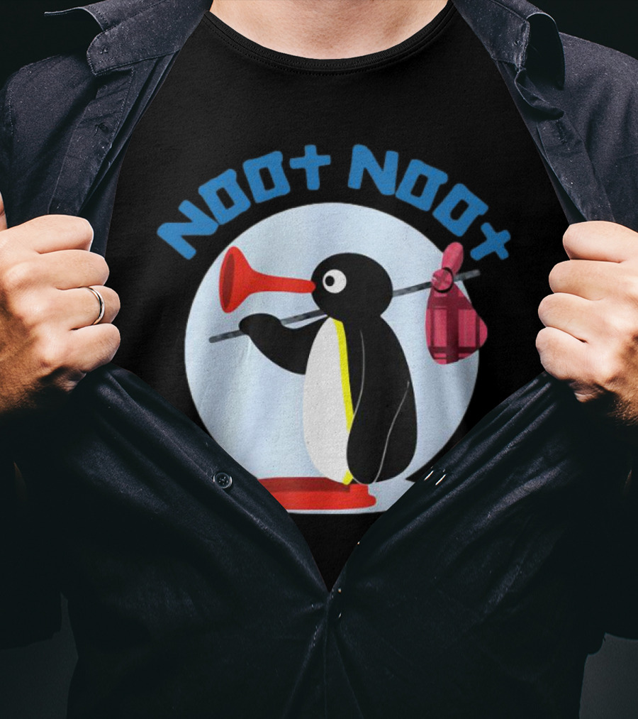 NOOT NOOT Pingu Penguin Red Horn Backpack Circle T-Shirt
