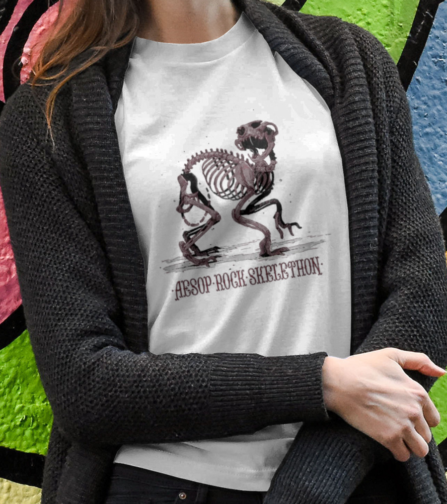 Aesop Rock Skelethon Whiskers T-Shirt