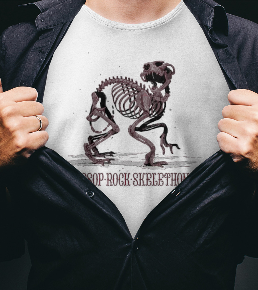 Aesop Rock Skelethon Whiskers T-Shirt