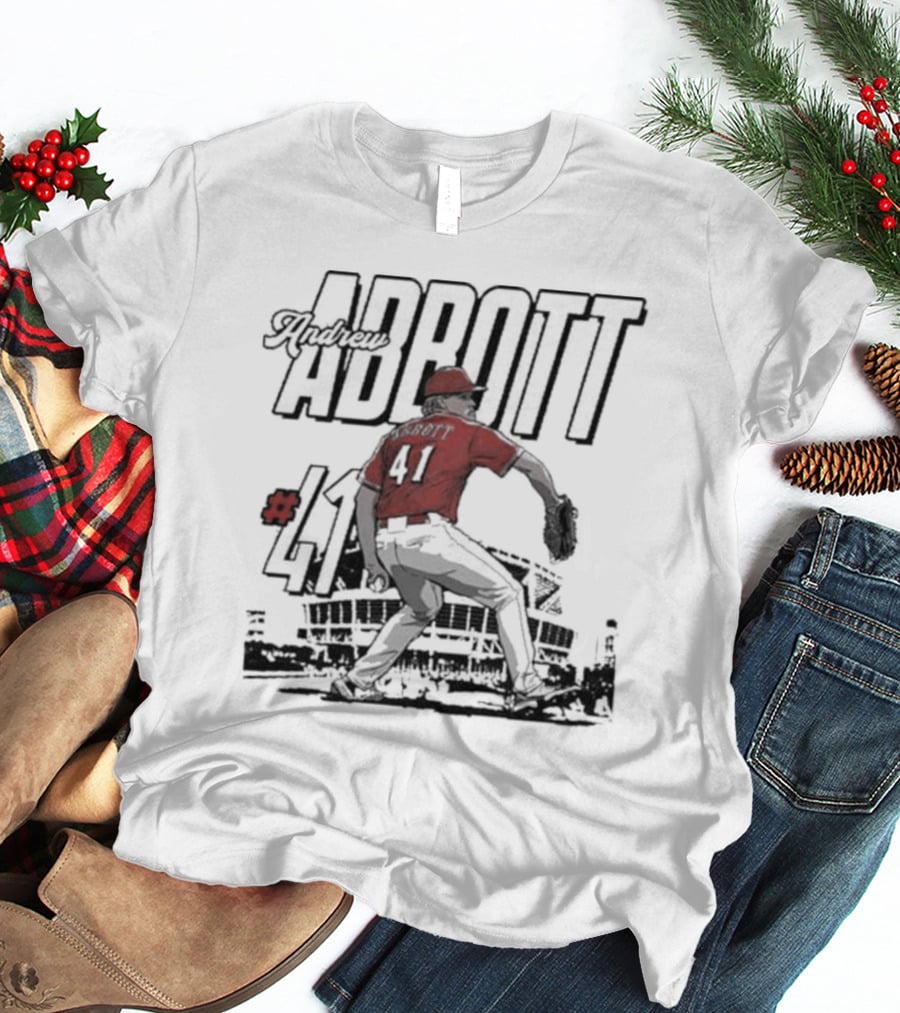 Andrew Abbott #41 Stadium MLBPA T-Shirt