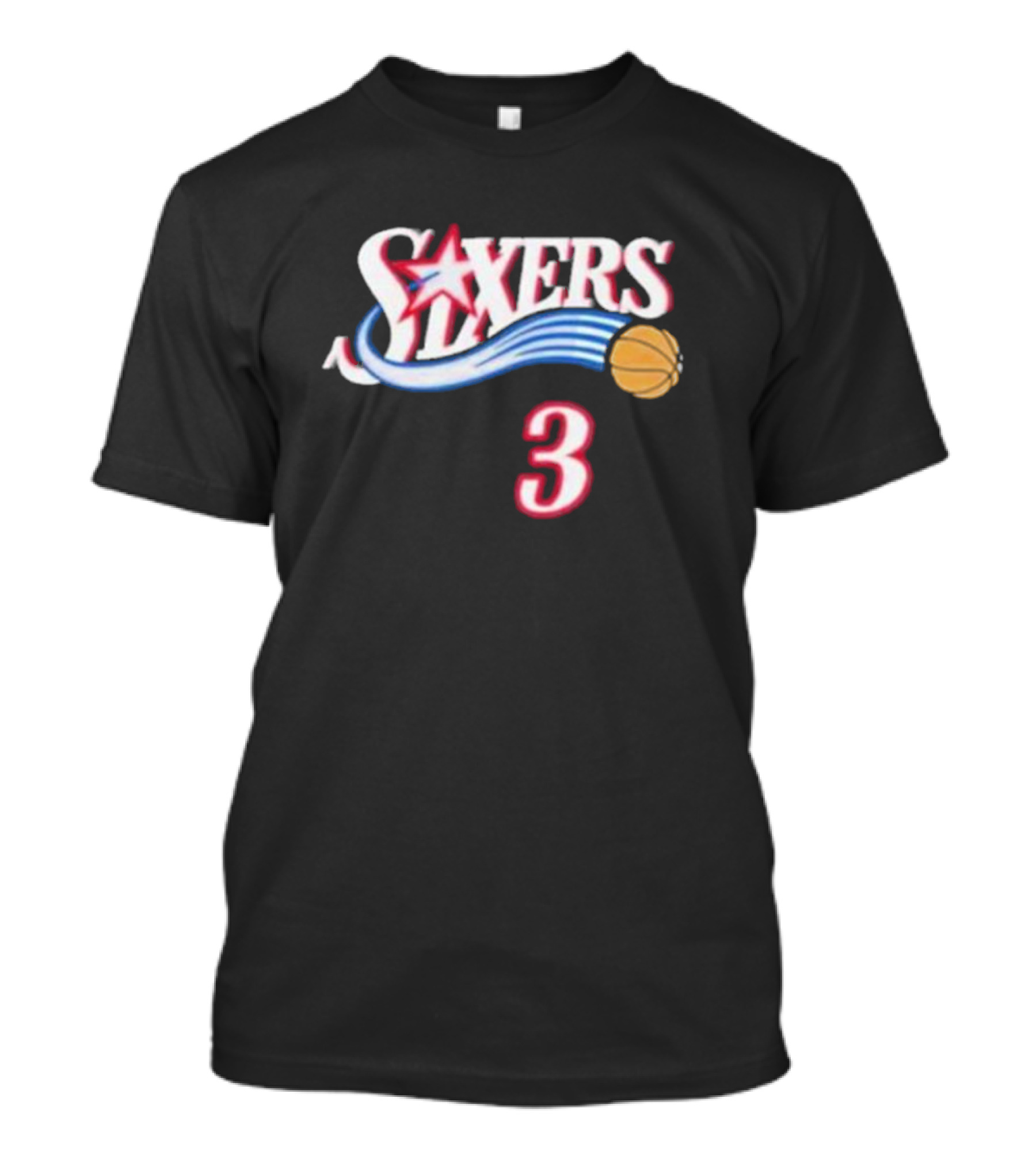 Mitchell Ness Allen Iverson Philadelphia 76ers Basketball 3 T-Shirt