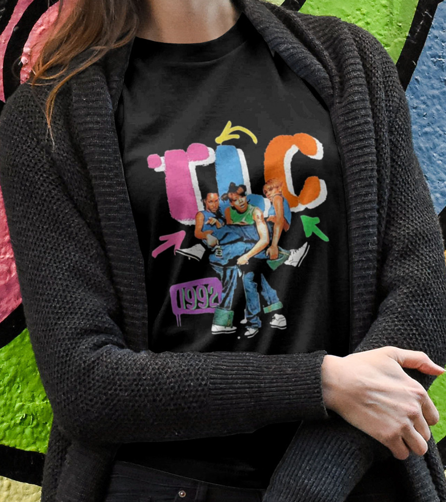 TLC 1992 Attractive Kicking Group T-Shirt
