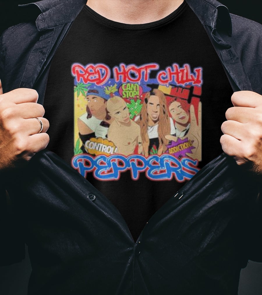Red Hot Chili Peppers Can't Stop Control Addiction T-Shirt