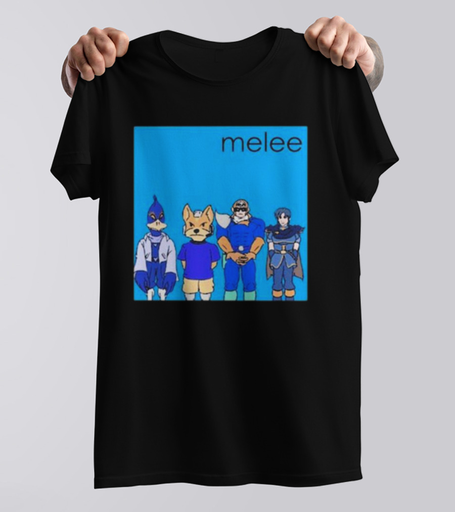 Start GG Shop Melee Blue Album Video Game Characters T-Shirt