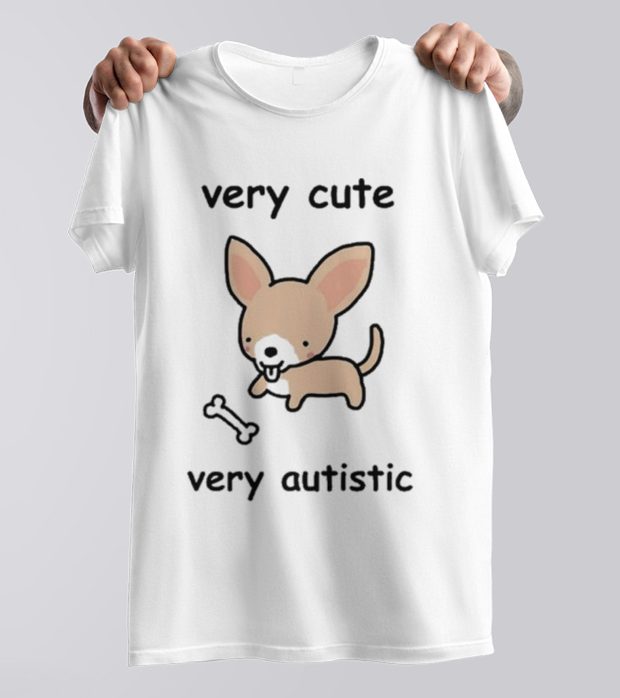 Very Cute Very Autistic Dog With Bone T-Shirt