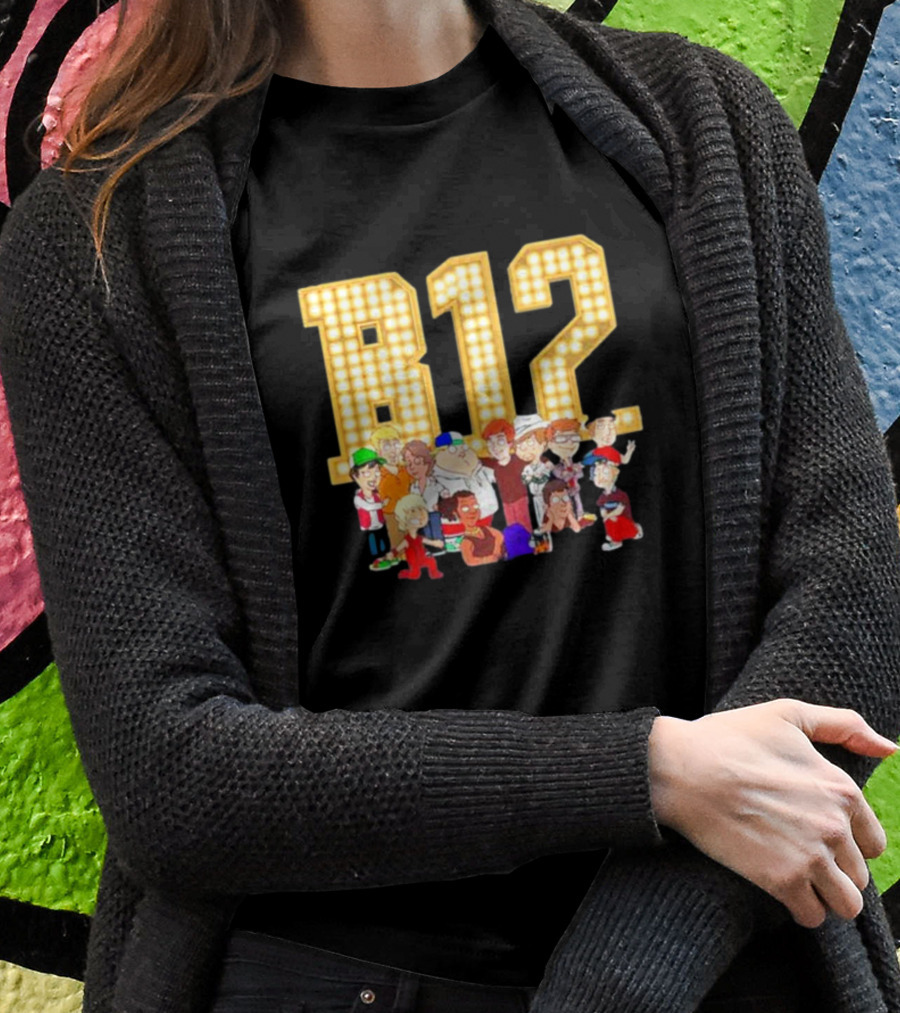 B12 Boys 12 Comic Con Animated Characters Ensemble T-Shirt